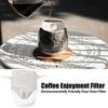 Фильтр для кофе из нержавеющей стали, портативный складной безбумажный фильтр для кофе с подставкой