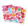 Fancy Heart Stickers from 1.2 To 4 Cm 67 Pieces