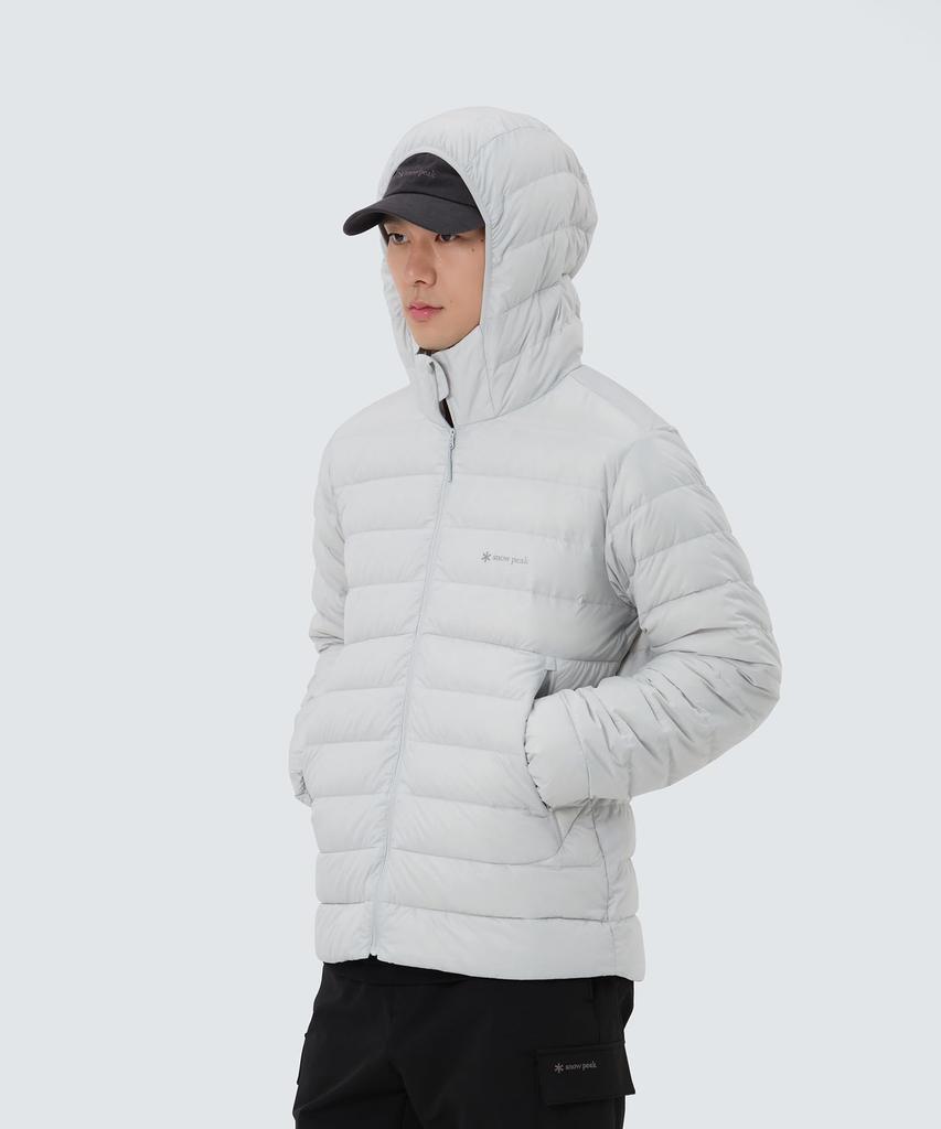 Snow Peak Pertex Lightweight Down Jacket Light Size and GS-S25WMPDJ12, Outerwear, Down-Insulated, Grey, M, Men's Women's