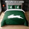South Sydney Rabbitohs Design Bed Bedding Set 1 Duvet Cover + 2 Pillowcases Soft Breathable Household Bed Linens