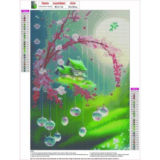 5D красочные стразы, художественный кулон в виде капли воды, пейзажный узор, сделай сам, ремесло, комплект для рисования стразами для взрослых и детей