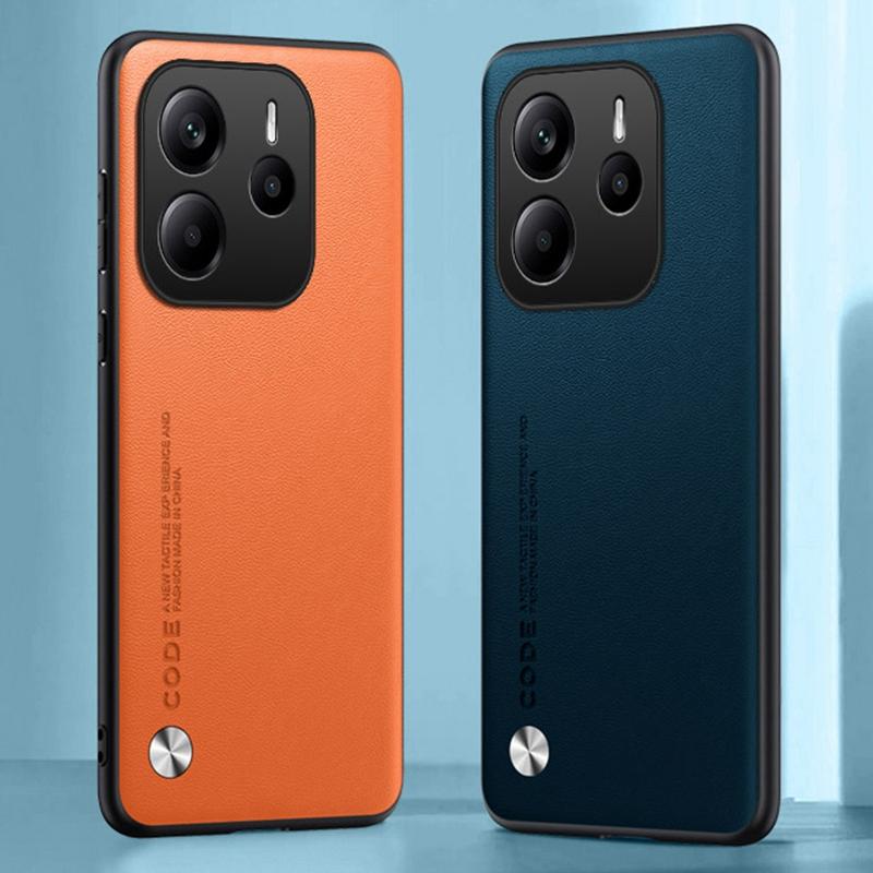 Роскошный чехол из искусственной кожи для Xiaomi Redmi Note 14 4G Note14, задняя крышка, силиконовый защитный чехол для телефона Redmi Note 14 5G Coque