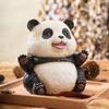 Милая реалистичная прочная полимерная фигурка панды, украшение в виде фигурки животного панды для украшения дома, офиса, рабочего стола