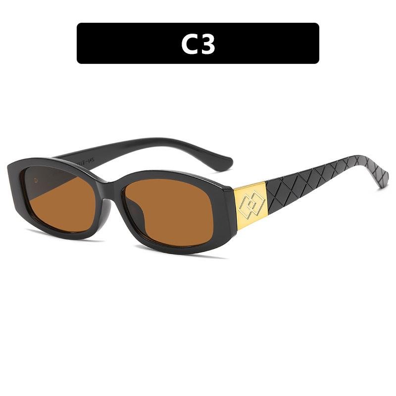 Солнцезащитные очки для женщин в небольшой оправе, защита от ультрафиолета и солнца, новые модные пляжные солнцезащитные очки.