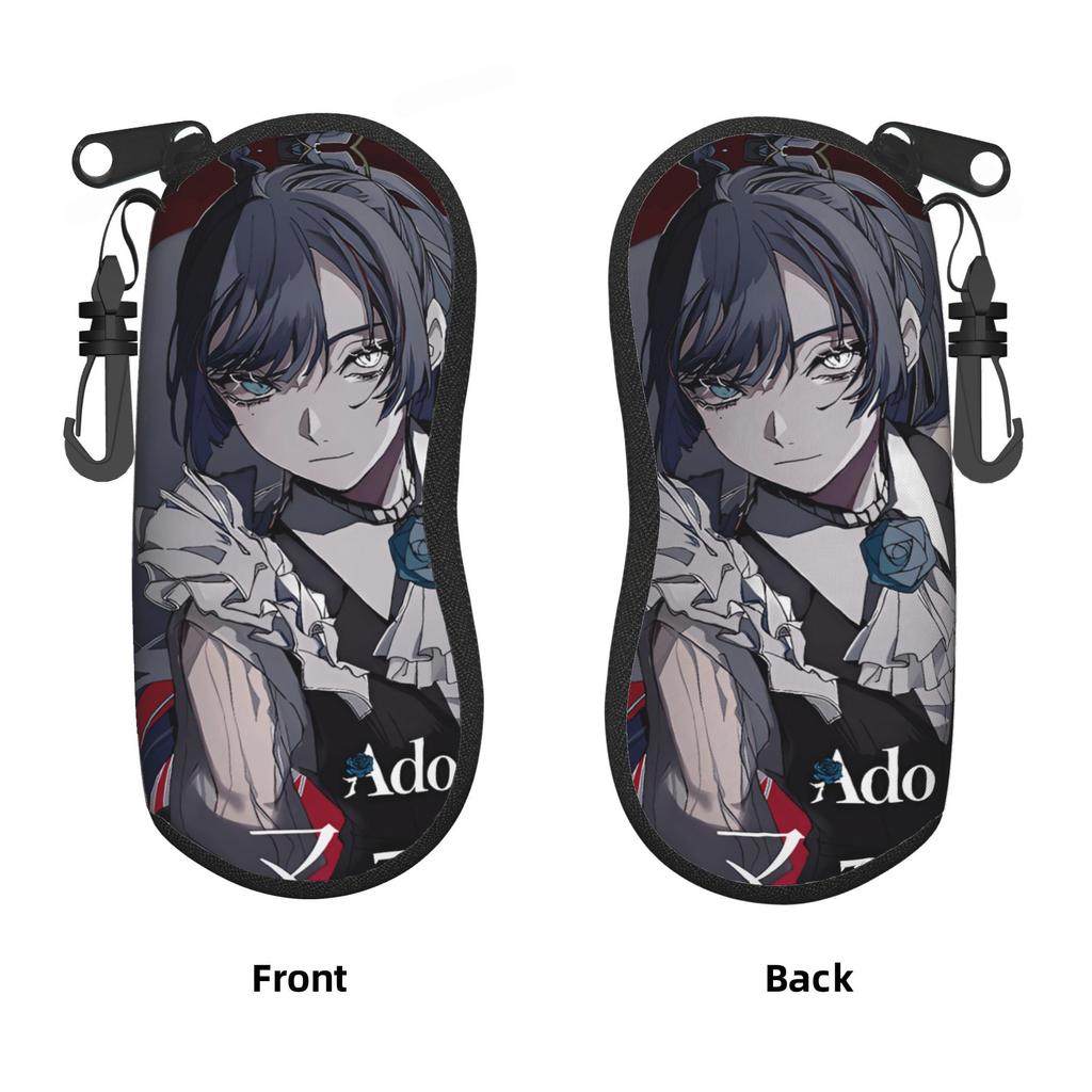 Ado WORLD TOUR 2025 Hibana Glasses Case Men Women Sunglasses Case Soft Zipper Eyewear Bag Daily Eyeglass Cases Cover