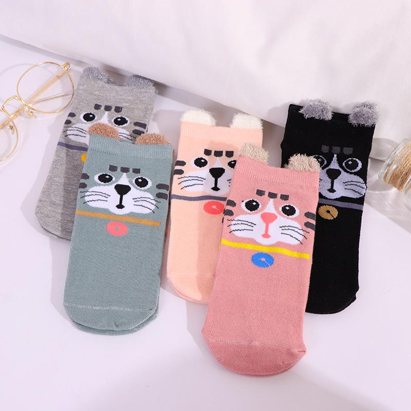 Women Cotton Socks Set Cute Cake Socks Kawaii Lovely Short Sock Casual Comfortable For Girl Korean Style High Quality Calcetines