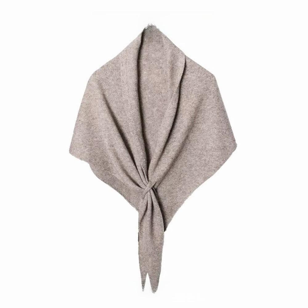 Cashmere Knitted Triangle Scarf Korean Style Winter Shawl Soft Cape Wraps Women/Men