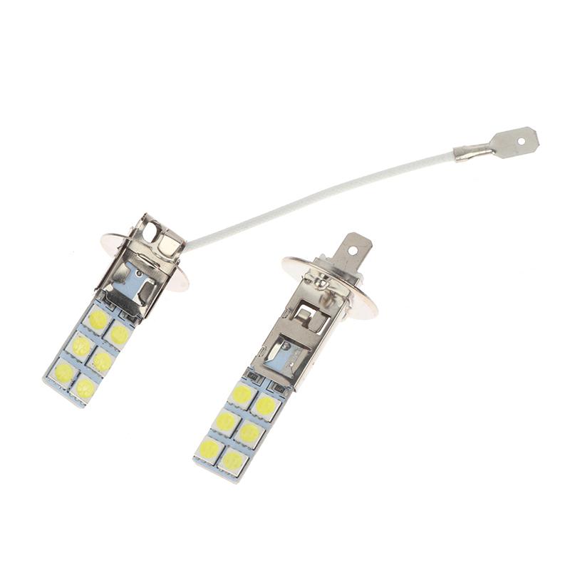 1шт автомобильные светодиодные фары H1 H3 фары 55W 5050 чип 6000K противотуманные белые лампы