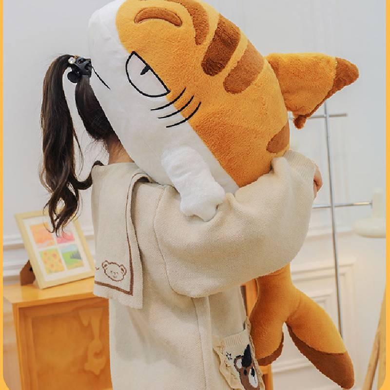 Plush Shark Cat Toy Cartoon Animal Stuffed Dolls Room Decoration Kids Gifts