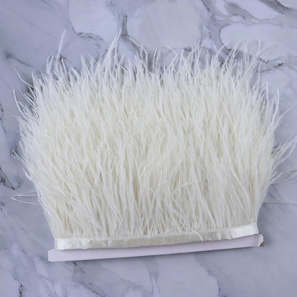 Перо 1 метр Цветные Натуральные Страусиные Перья Бахрома Отделка 8-10 см 10-15 см Лента Перья для Волос для Одежды Свадебный Декор Швейная Отделка