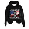 Women's Hooded Long Sleeve Printed Flannel Top Hooded Sweatshirt