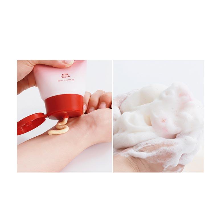 MILK TOUCH Prunus Vita Очищающая пенка в капсулах 300мл