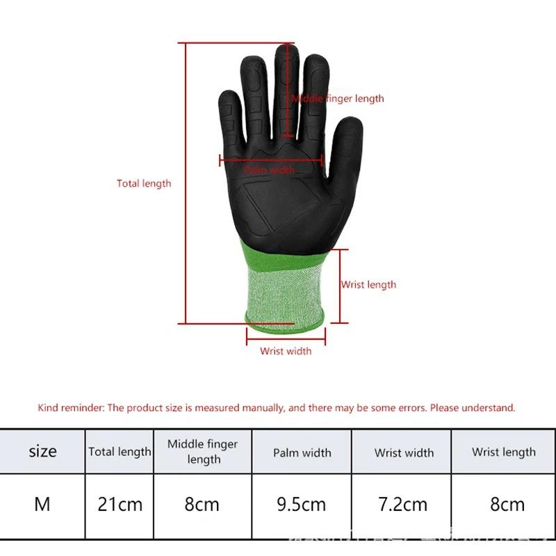 1 пара Садовых перчаток Садоводческих перчаток Для посадки и садоводства На открытом воздухе Универсальные перчатки для защиты труда из ТПЭ