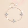 S925 Sterling Silver Butterfly Bracelet Women'S High Version Versatile Seiko Jewelry Moissanite Jewelry