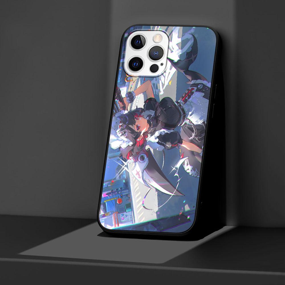 Koleda Belobog Zenless Zone Zero Чехол для Apple iPhone 14 11 7 SE 8 X XS 13 12 Mini XR 15 Pro Max Силиконовый Черный Мягкий Чехол для Телефона