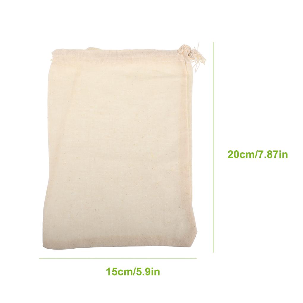 Drawstring Bag Cotton Linen Jewelry Storage Pouch Wedding Party Gift Holder Portable Herb Organizer