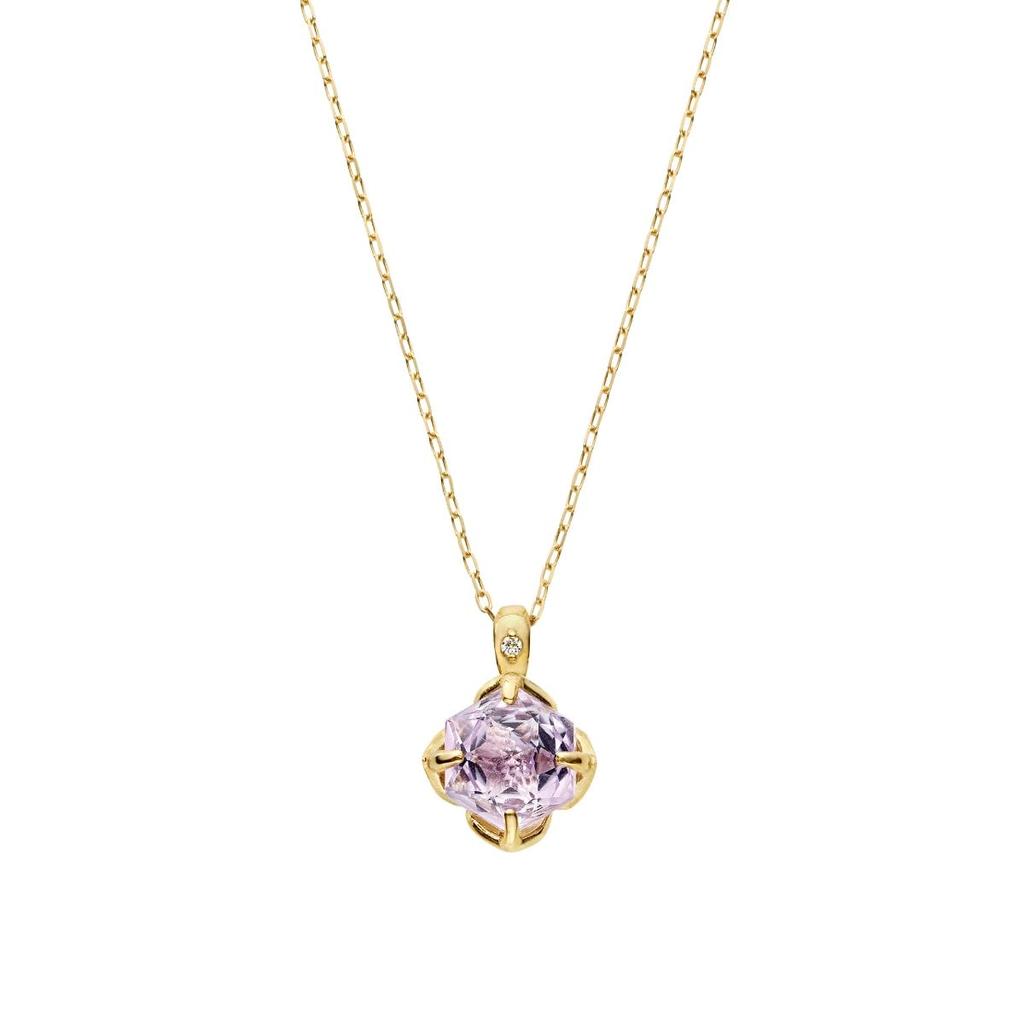 Vendome Necklace K10 Yellow Gold Light Amethyst GJVN050542AM [Official] [VIH Aoyama]