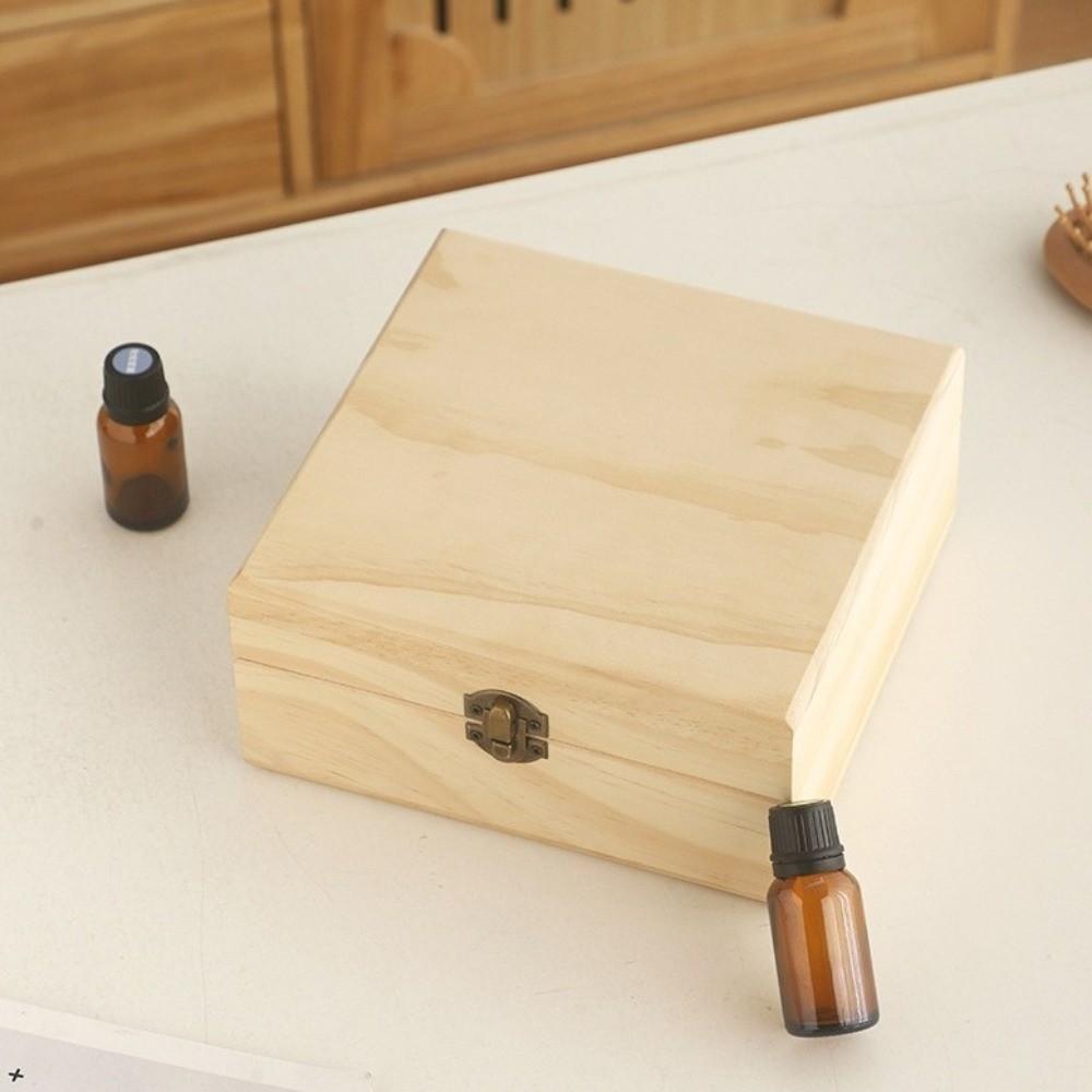 Durable Essential Oil Storage Box Wooden Essential Oil Organizer Aromatherapy Container Travel Use