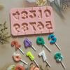 Chocolate Mold High Temperature Resistant Baking Tools Safe Convenient Numeric Shaped Lollipop Pastry Tool for Bakery