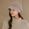 Korean Version of Women's New Winter Rabbit Hair Warm Mother Hat Middle Aged and Elderly Fashionable Versatile Knitted Wool Hat