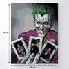 Painting by numbers with frame - Joker and cards 40x50