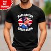 Make Britain Great Again T Shirt Printed Nigel Farage Boring Reform UK Flag Top