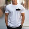 2025 New Fashion Innovative Math Formula Print Men's Short Sleeve Summer Fresh Sports Gym T-Shirt Loose Round Neck Top