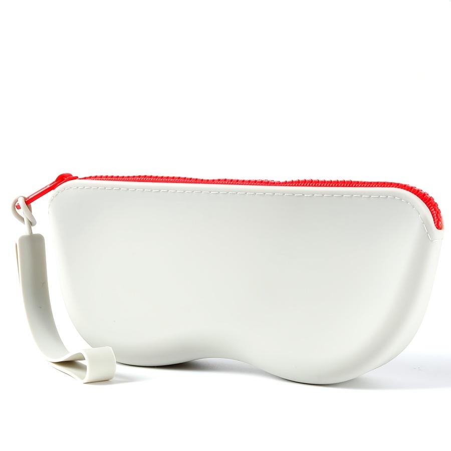 Silicone Glasses Storage Box, Simple Design, Durable, Waterproof, with Zipper Pocket