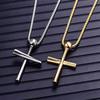 Titanium Steel Outdoor Baseball Cross Necklace Stainless Steel Baseball Pendant Men'S Accessories