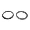 Deepa Ribusu Compatible with Suzuki 6.5 inches (165 mm) Inner Baffle Car Speaker Spacer, Plastic, Black, Set of 2