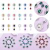 Crystal Garment Decorative Water Droplets Sewing Button Alloy Rhinestone Scrapbooking Pendant