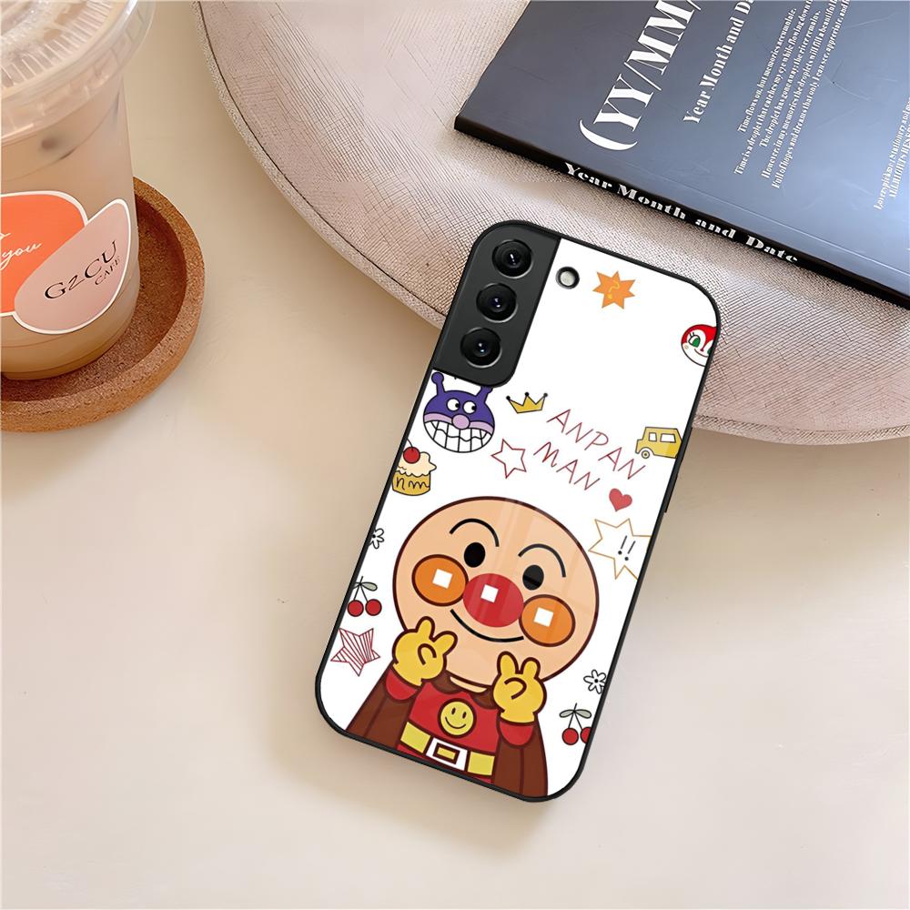 Мультяшный ANPANMAN Милый Чехол для Телефона Стекло Для Samsung Galaxy S26 S25 S21 S22 S24 S23 S20 Ultra Fe Plus A16 A24 A55 A53 Чехол