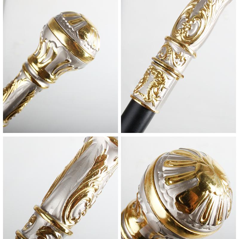 Трость золотого и серебряного цвета, мужская модная трость, женские вечерние трости, элегантная винтажная съемная трость