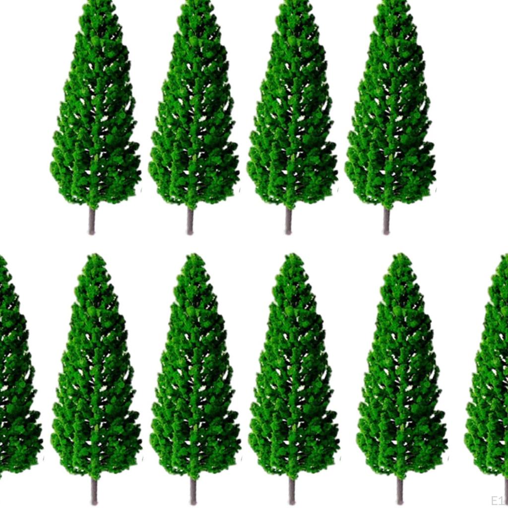 10 шт. модель зеленых деревьев орнамент макет ролевые игры игрушки весы железная дорога сказочный сад