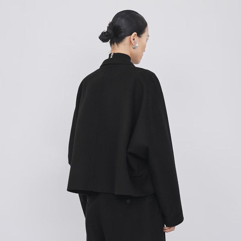 LESS Women's Wool Blend Loose Fit Suit Jacket