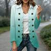 Women's Fashion Gradient Print Long Sleeve Ruffle Open Front Cardigan Lightweight Layering Jacket