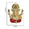 Hand Ganesha with Mukut for Home Decor Idol Ganesha Murti Ganpati Idol for Car Dashboard Puja Lord Ganesh Statue