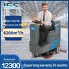 Electric Ride-On Floor Scrubber: Industrial, Commercial Workshop Sweeper, Vacuum & Mop Combo