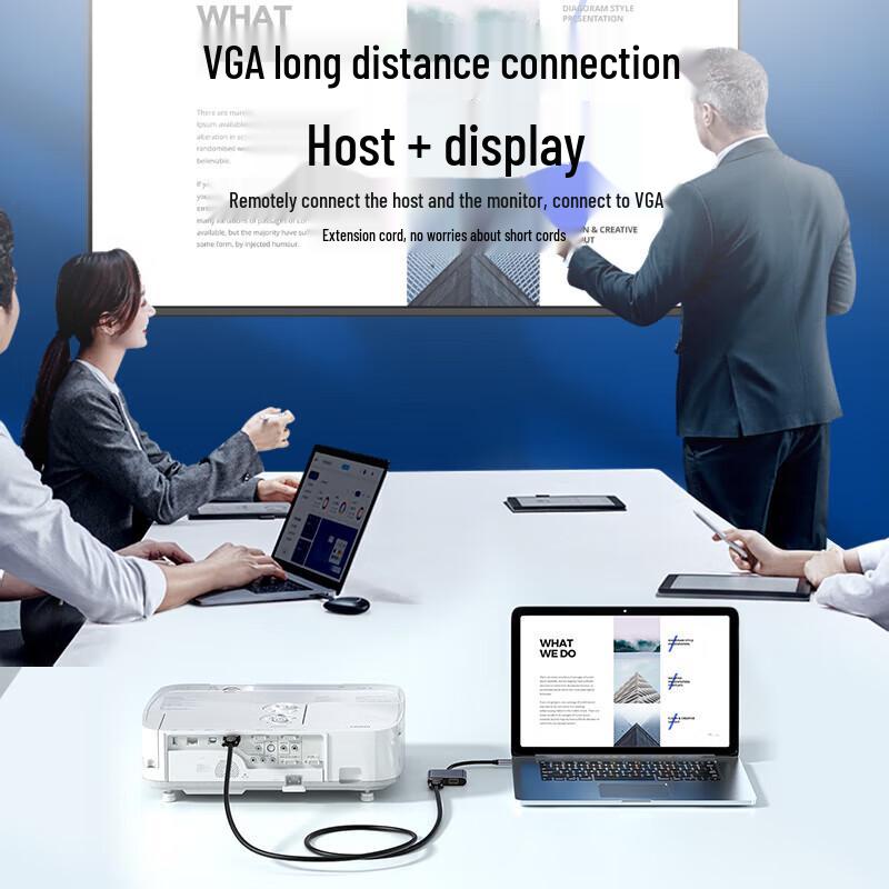 SAMZHE Удлинительный кабель VGA 3+6 инженерного класса