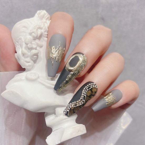 Nail Chain Multi-purpose DIY Glittery 3D Manicure DIY Metal Chain Charms for Girl