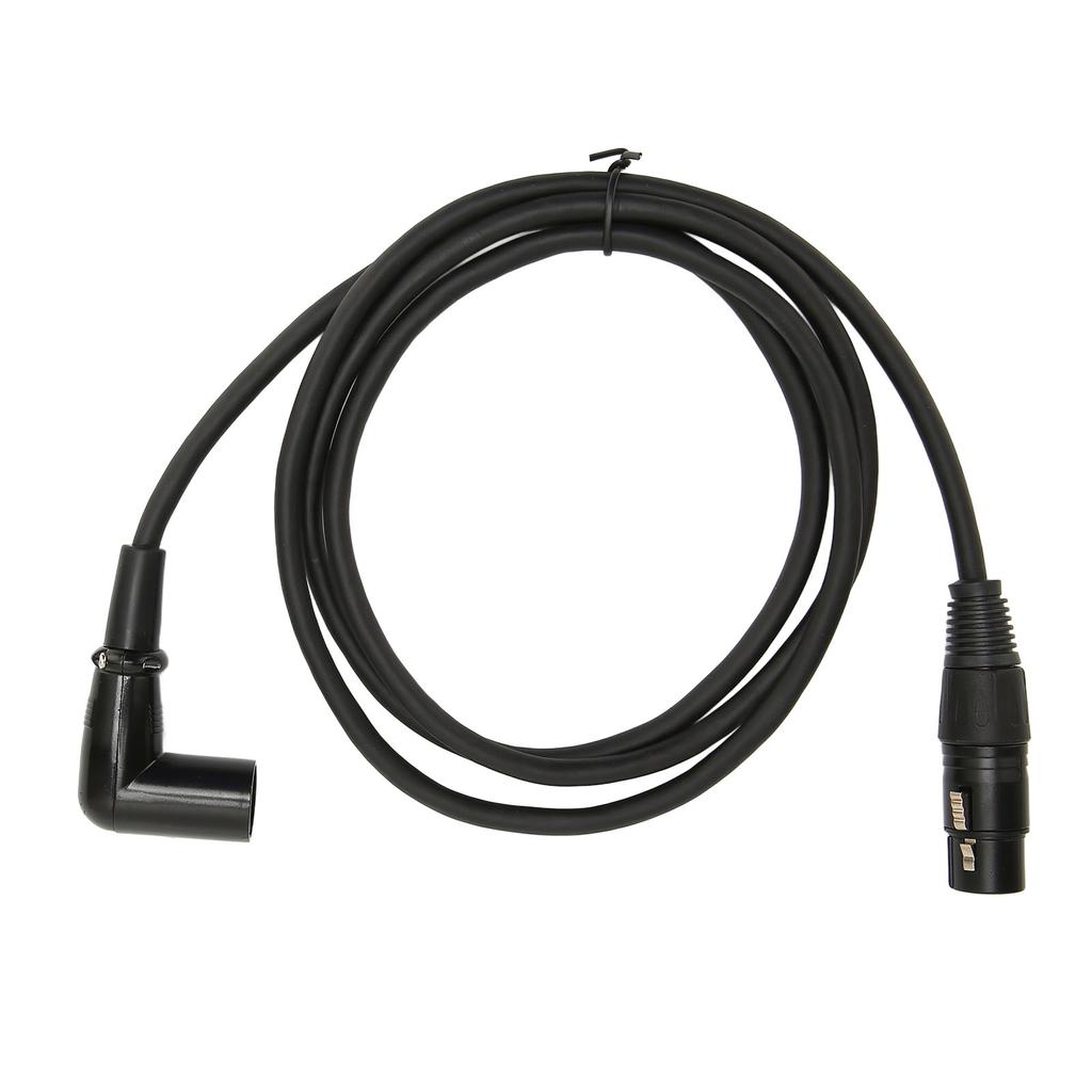 Звуковой кабель XLR угловой штекер-гнездо посеребренный 3-контактный микрофонный кабель XLR для динамика усилителя 4,9 фута