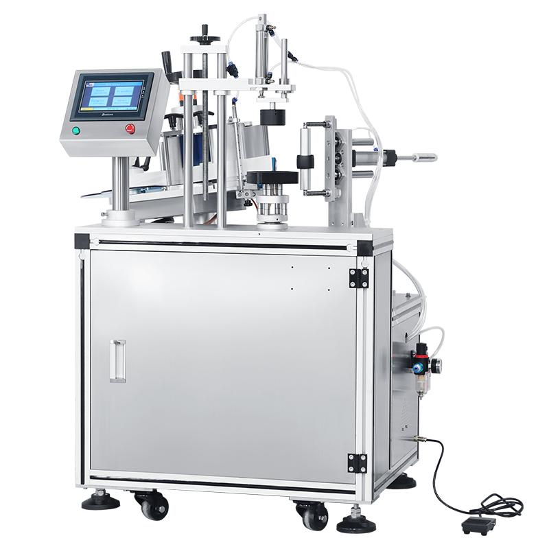 ZONESUN Full Circle Labeling Machine Semi-automatic Custom Hexagon Jar Round Glass Plastic Square Bottles Packaging ZS-TB805B