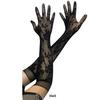 Transparent Lace Cutout High Elasticity Long Gloves