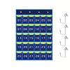 Non-Woven Fabric Numbered Pockets Wall Mount Better Load-Bearing Cell Phone Hanging Organizer with Hooks