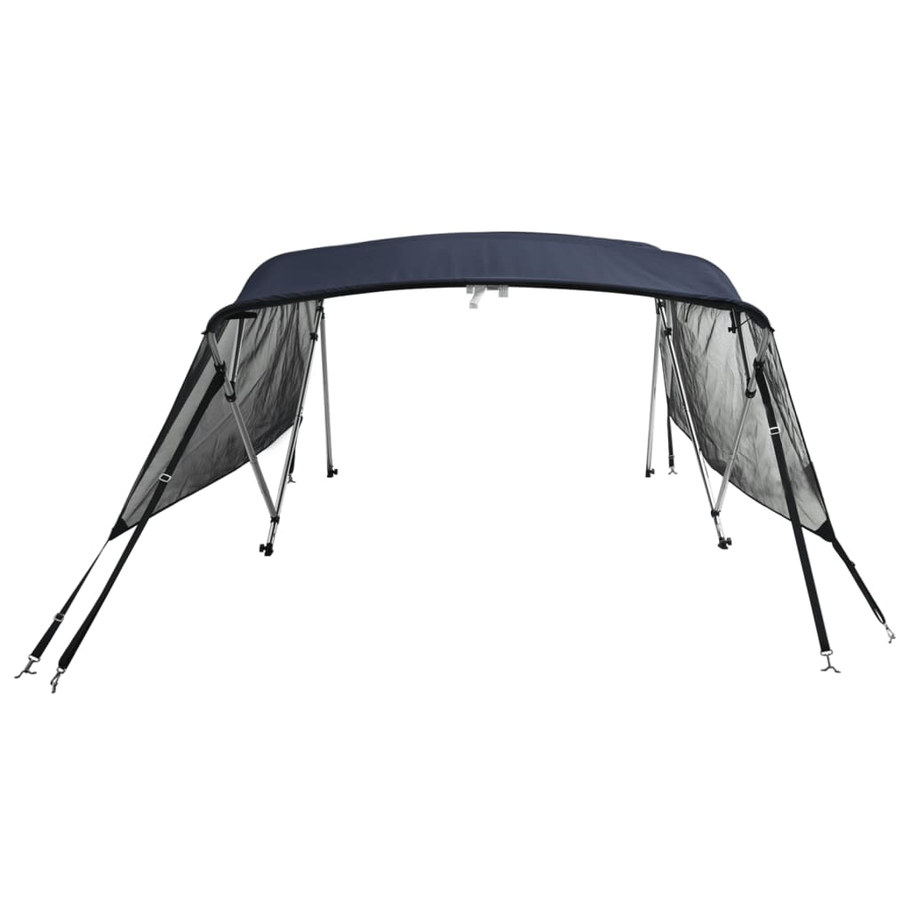 4 Bow Bimini Top with Mesh Side Panels 243 x (170 182) x 137 cm