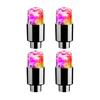 4Pcs Colorful LED Wheel Valve Lights Motorcycle Car Wheel Tire Valve Caps Universal Dustproof Bicycle Valve Cover