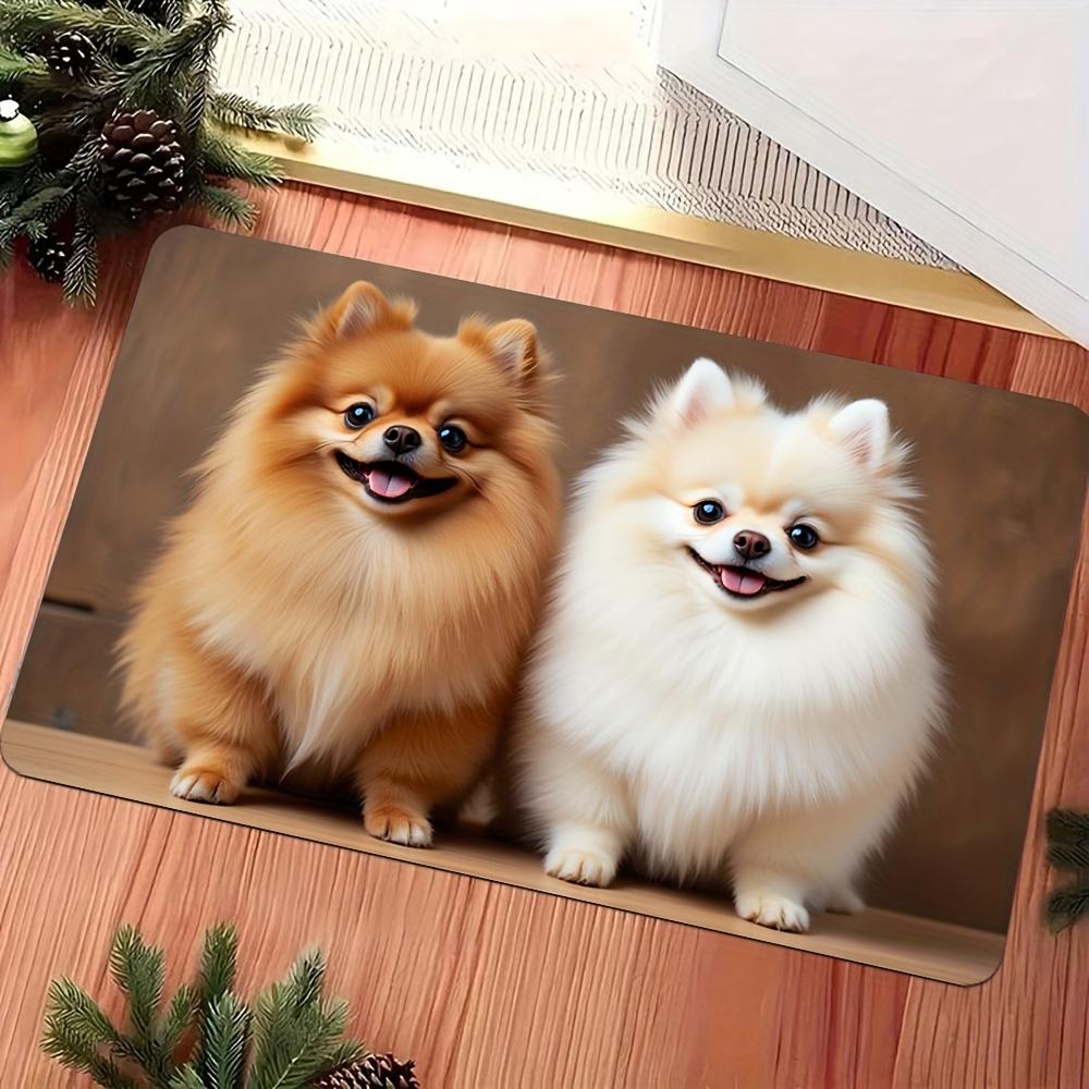 1 шт. Противоусталости Кухонные коврики Милый принт с собаками Водонепроницаемый Нескользящий Толстый амортизирующий Кухонный коврик Прочный Комфортный коврик для стояния для Кухни Ванной