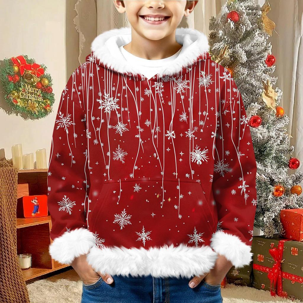 Children's Sweatshirt Girls Boys Long Sleeve Lightweight Casual Hoodie Loose Comfortable Sweatshirt