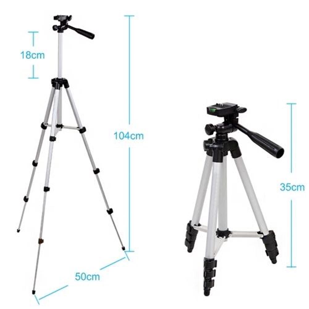Universal Tripod Stand Aluminum Camera Tripod Stand Holder Mount for Canon Nikon Sony DSLR Camera Video Camcorder