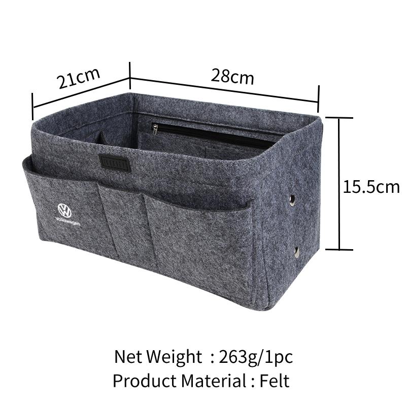 Car felt storage box For Volkswagen VW Scirocco Jetta Beetle Golf Passat Polo Tiguan Sharan Touran